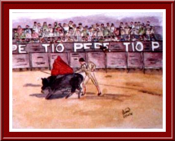 Taureau, --Bullfight in Jerez, Spain--